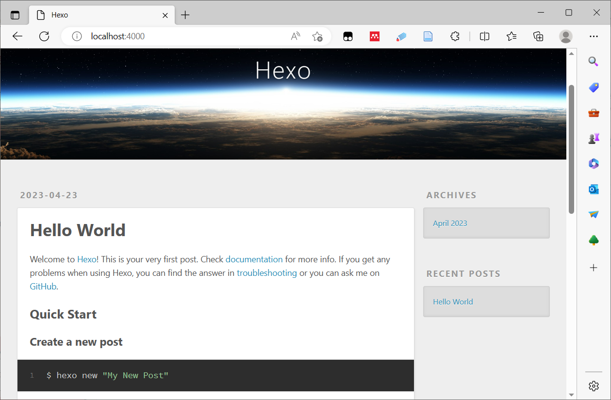 羽墨志|博客搭建